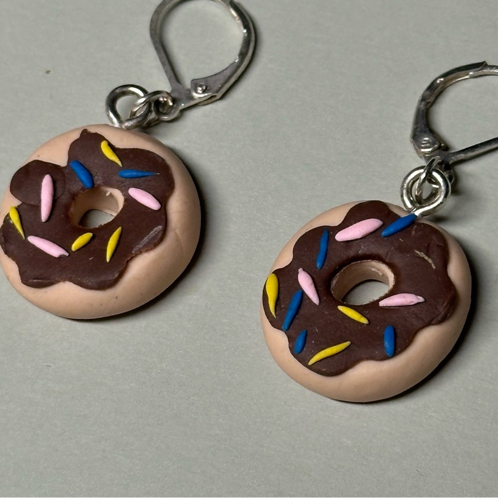Sprinkled Doughnut Earrings